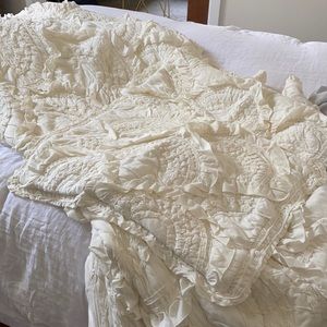 Anthropologie Rivulets Quilt Queen size